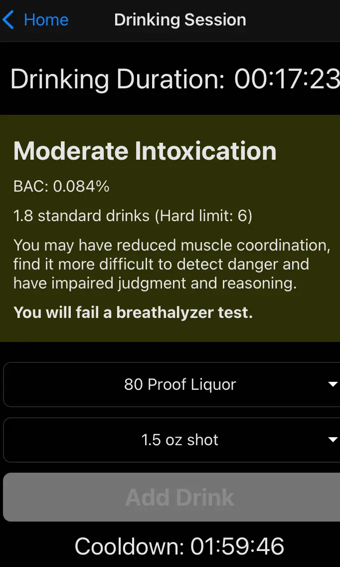 A screenshot of Shot Clock